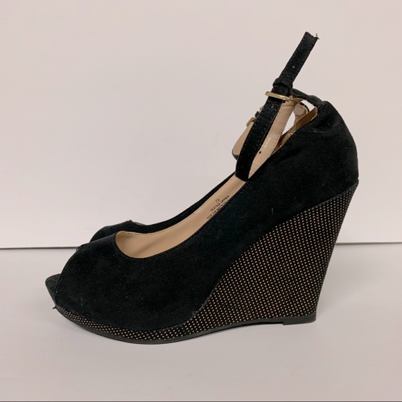 Massimo Shoes - Massimo black wedge heels